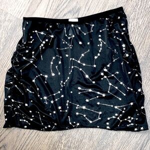 Girls Black Knit Starry Leotard Skirt    Size S